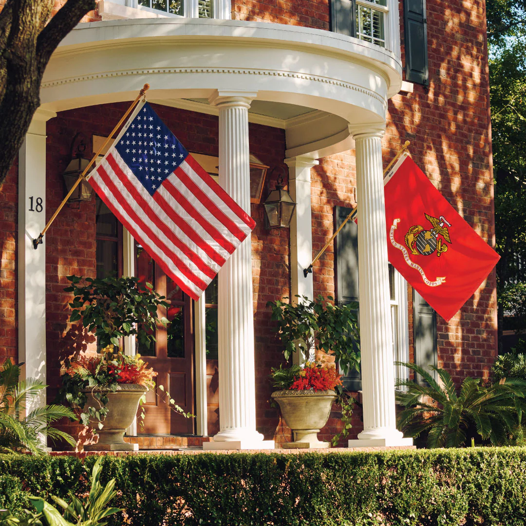 3' x 5' U.S. Marine Corps Flag Set - Image 5