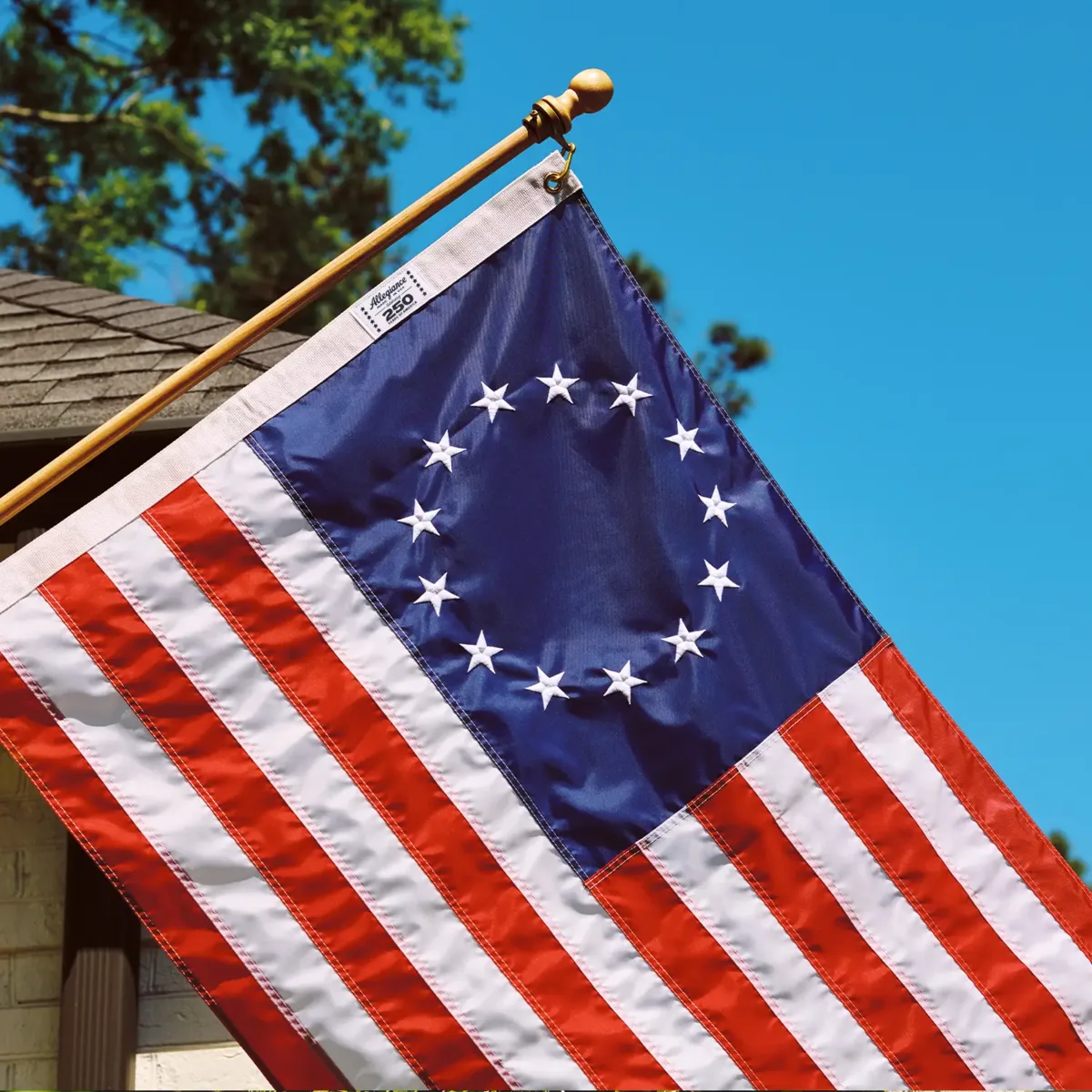 3' x 5' Betsy Ross Flag Set - Image 12